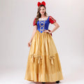 Halloween Deluxe Snow White Dress Cosplay Adult Snow White Party Gown Theater Performance Costume