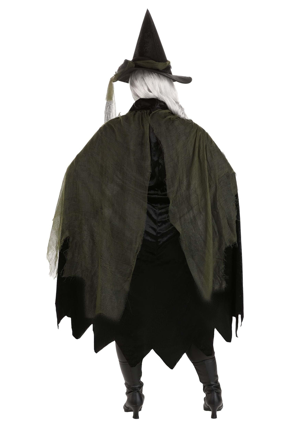 Gothic Witch Costume with Hat & Cape