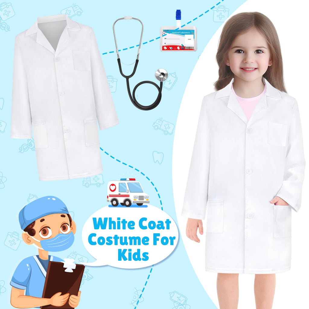 Kids' Doctor Costume with Working Stethoscope