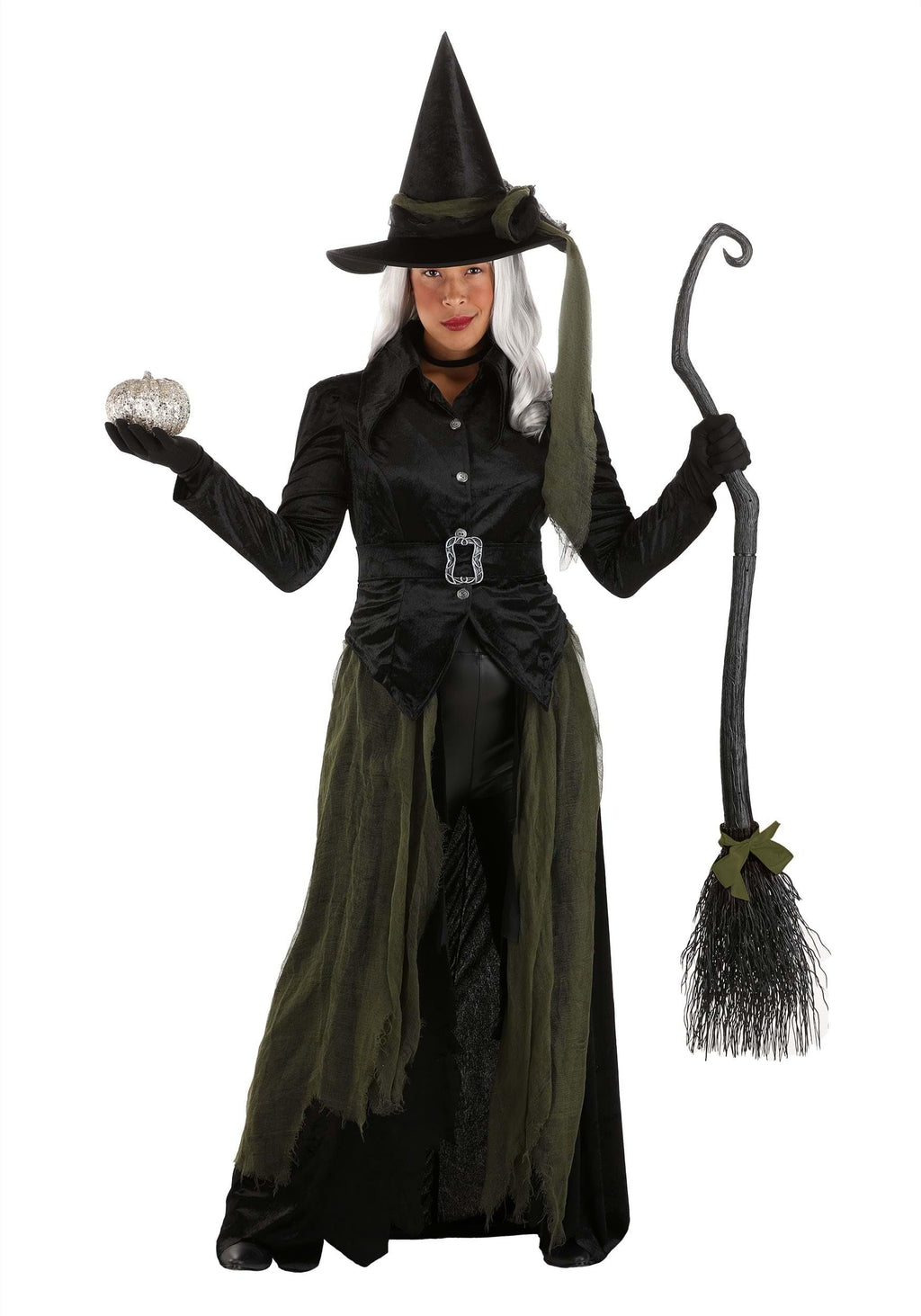 Gothic Witch Costume with Hat & Cape
