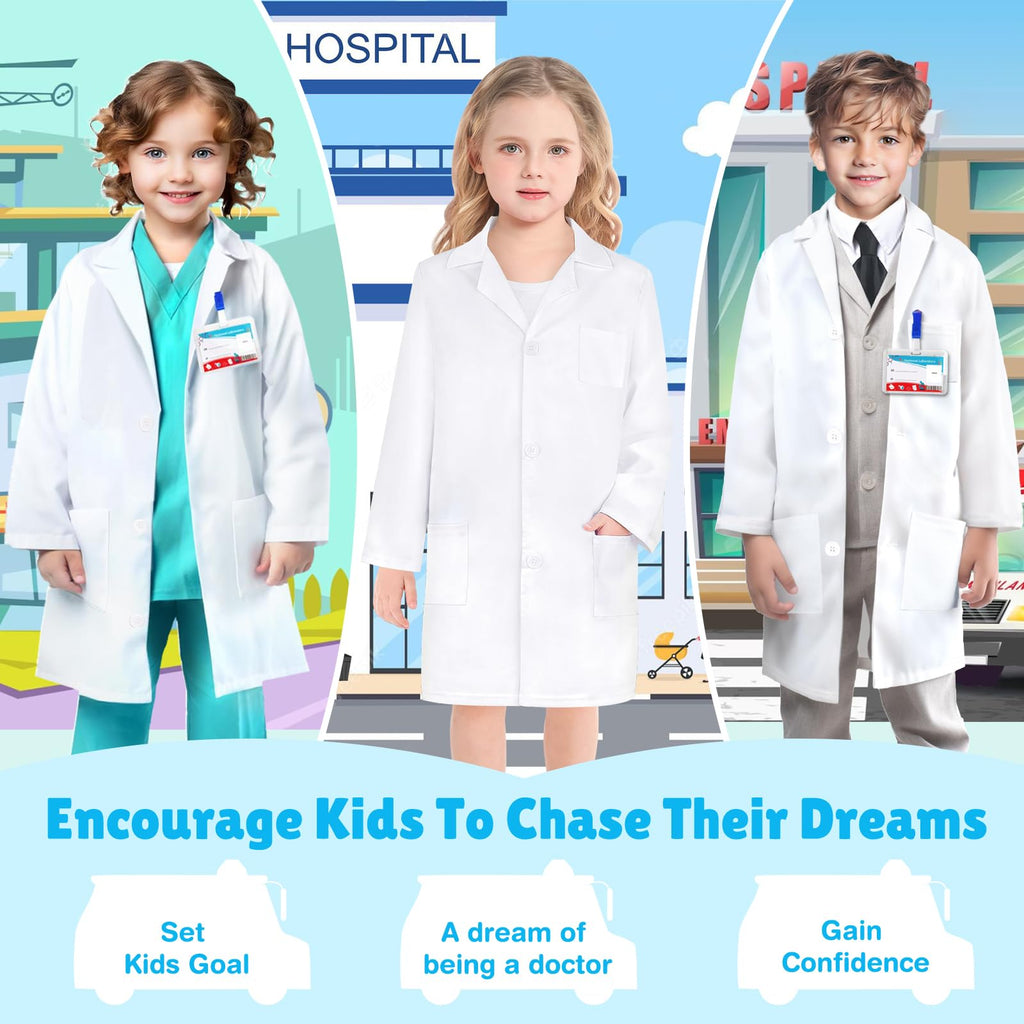 Kids' Doctor Costume with Working Stethoscope