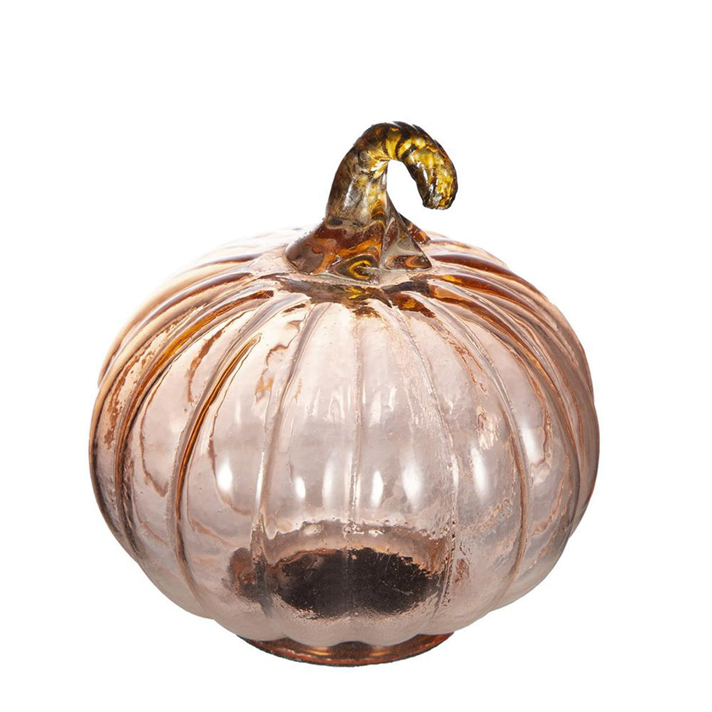 Set of 8 Glass Pumpkins for Fall Decor