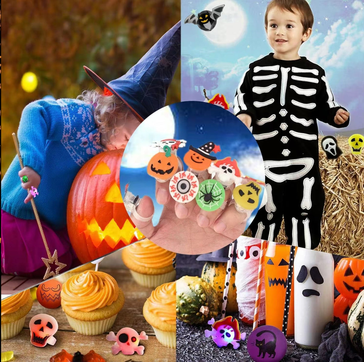 GlowFright Halloween Rings