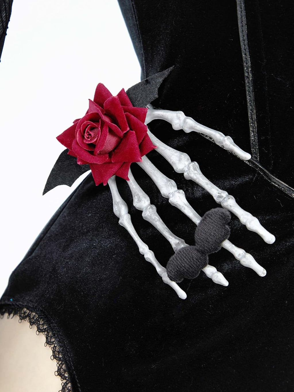 Gothic Vampire Dress with Spiderweb Cloak