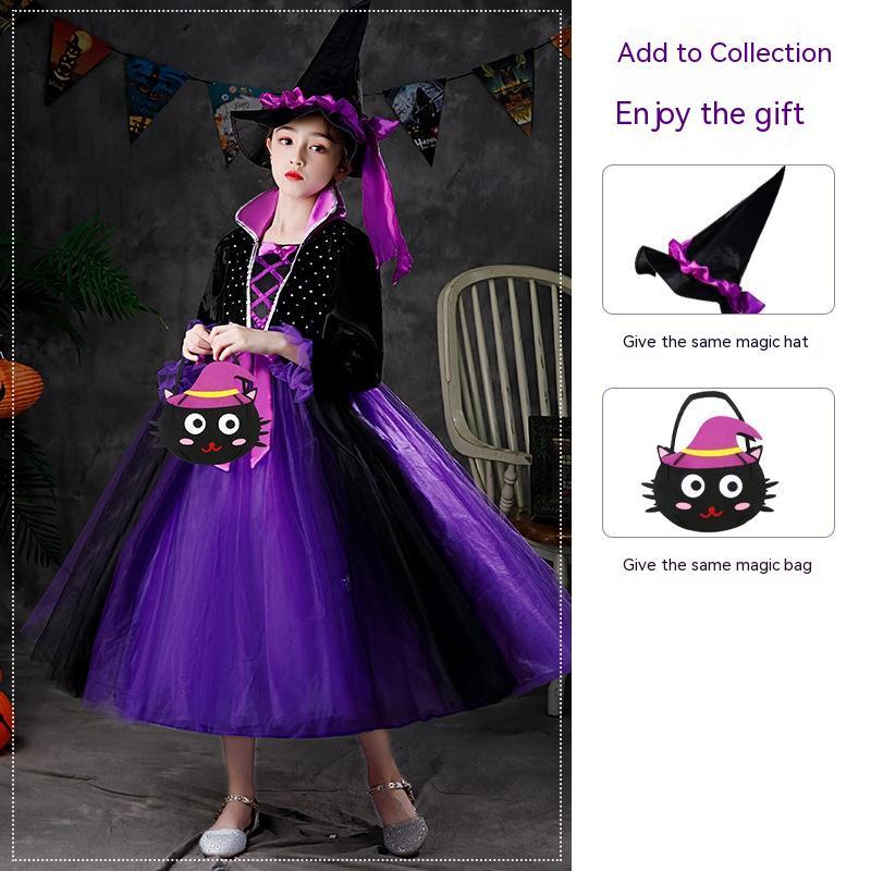 Girls Purple Witch Dress