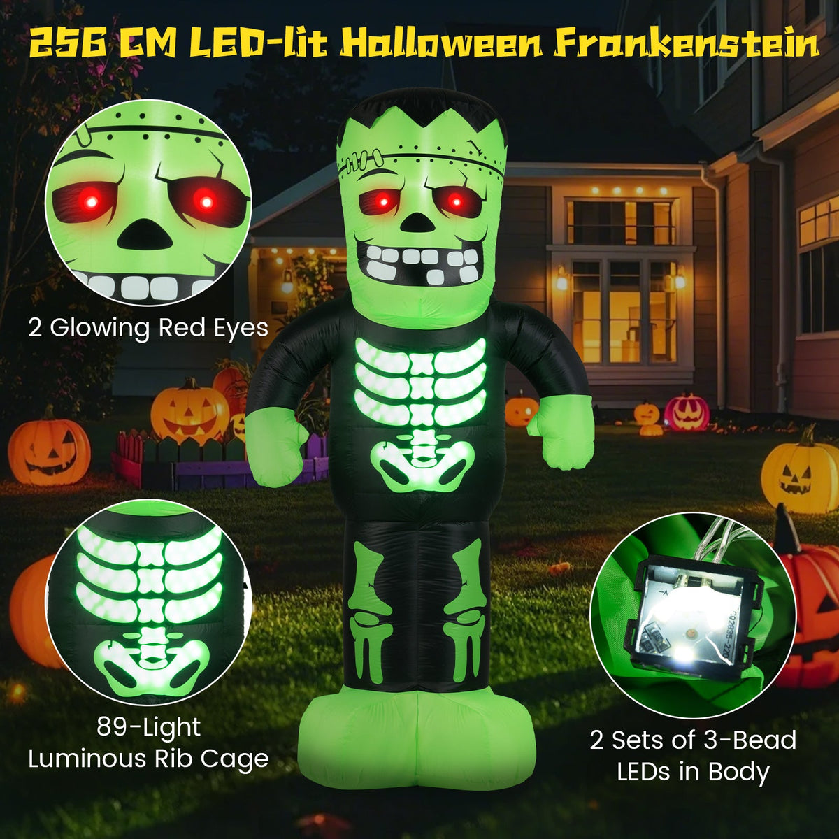 8.4 Feet Tall Halloween Inflatable Frankenstein