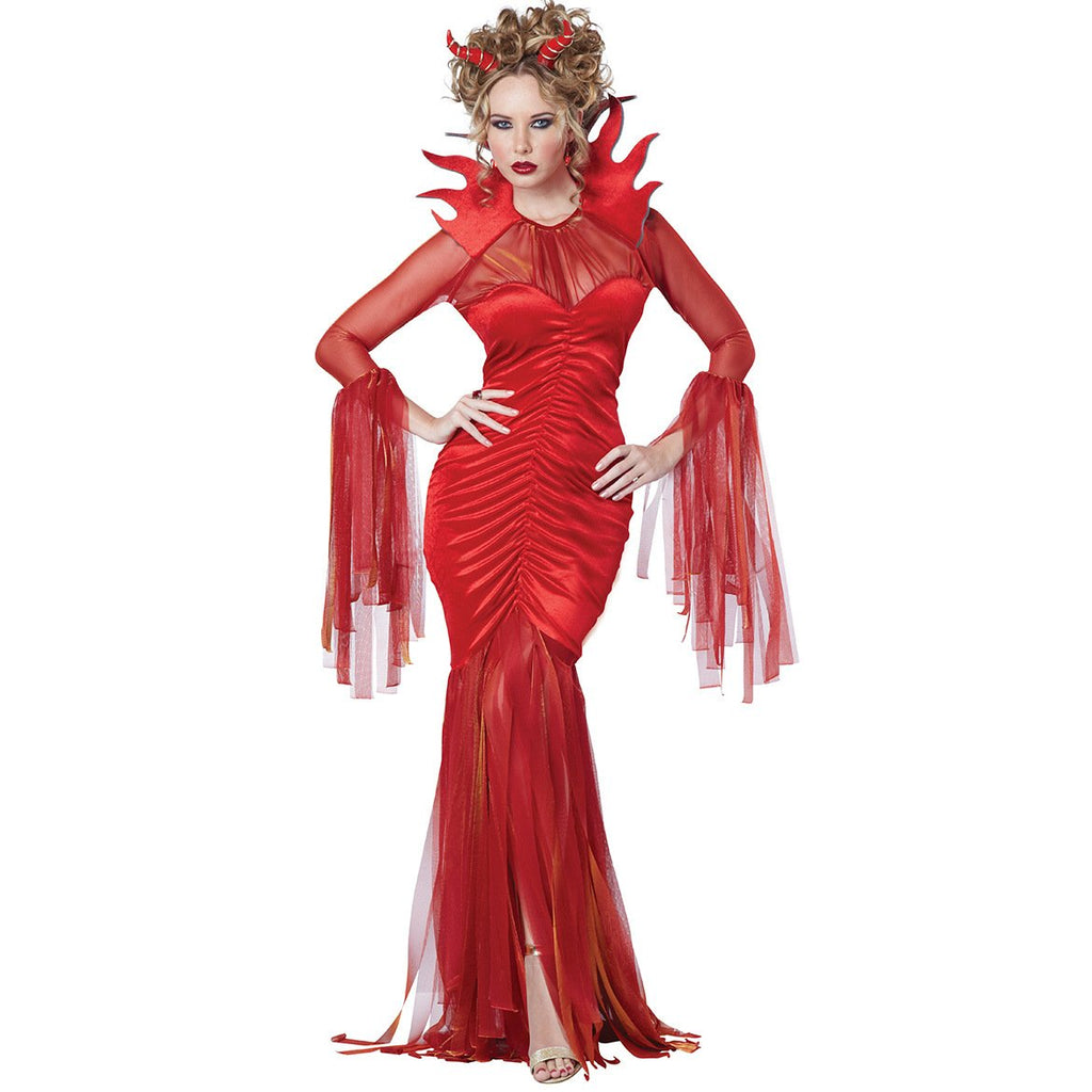Red Long Sleeve Devil Costume for Halloween