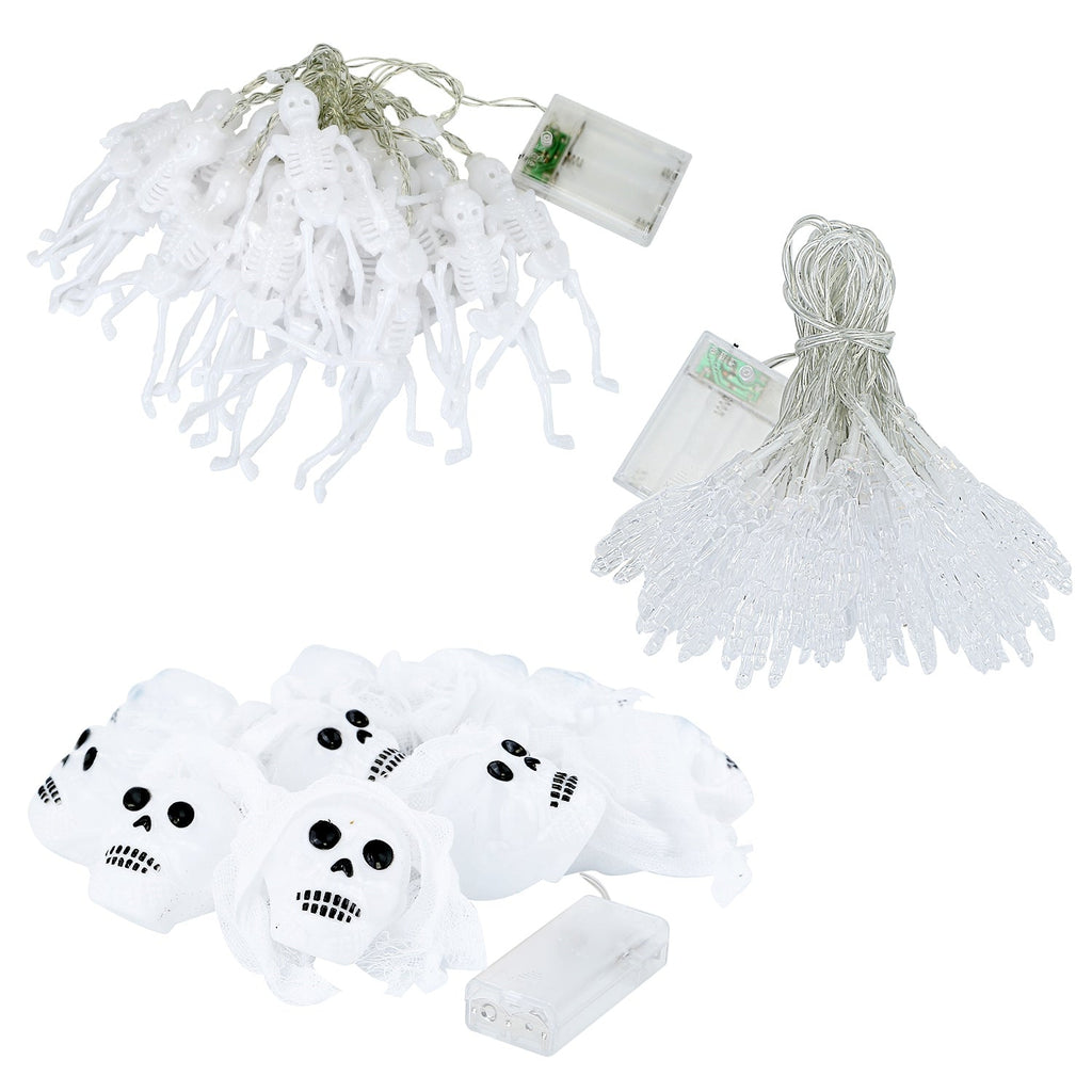 3Pcs Halloween Light Decorations Total 50 LEDs 24ft