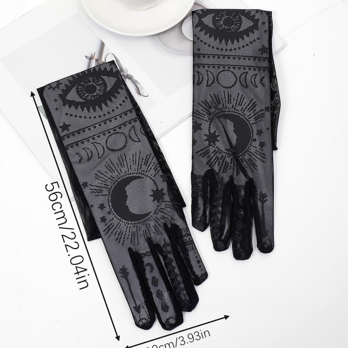 Black Gothic Costume Gloves