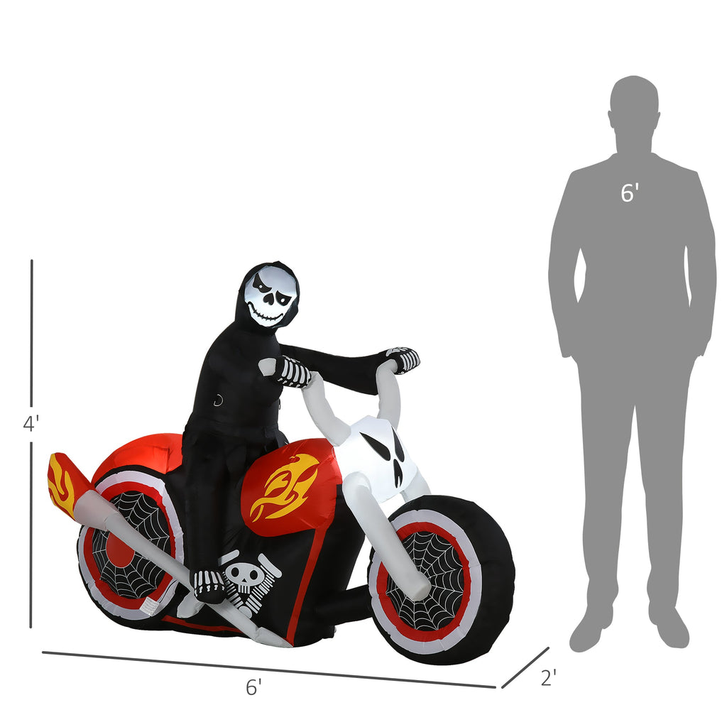 Grim Ghost Biker Inflatable