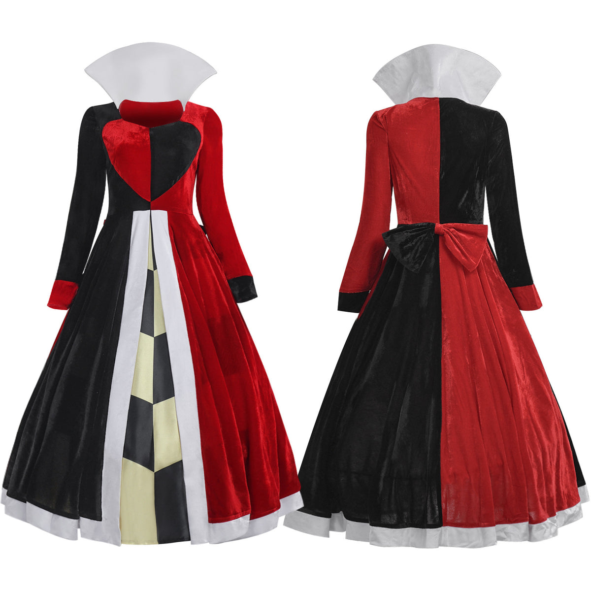 Alice in Wonderland Queen of Hearts Cosplay Costume Halloween Queen of Hearts