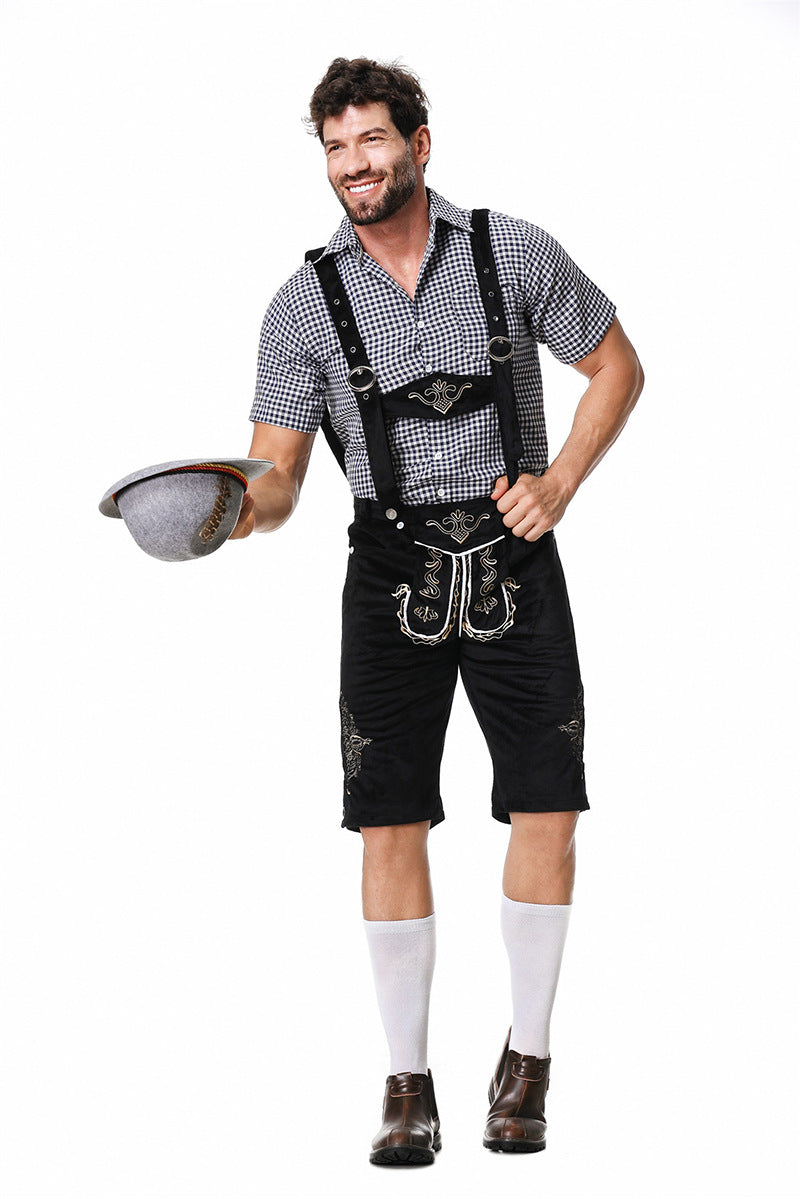 Bavarian Traditional Adult Men's Beer Festival Costume Party Outfit