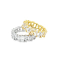 Abstract Cubic Zirconia Ring
