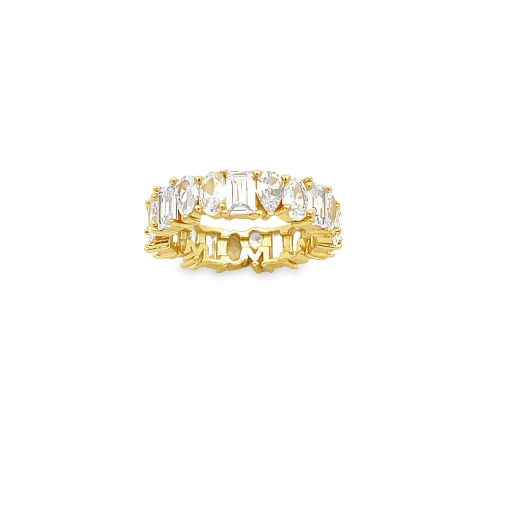 Abstract Cubic Zirconia Ring