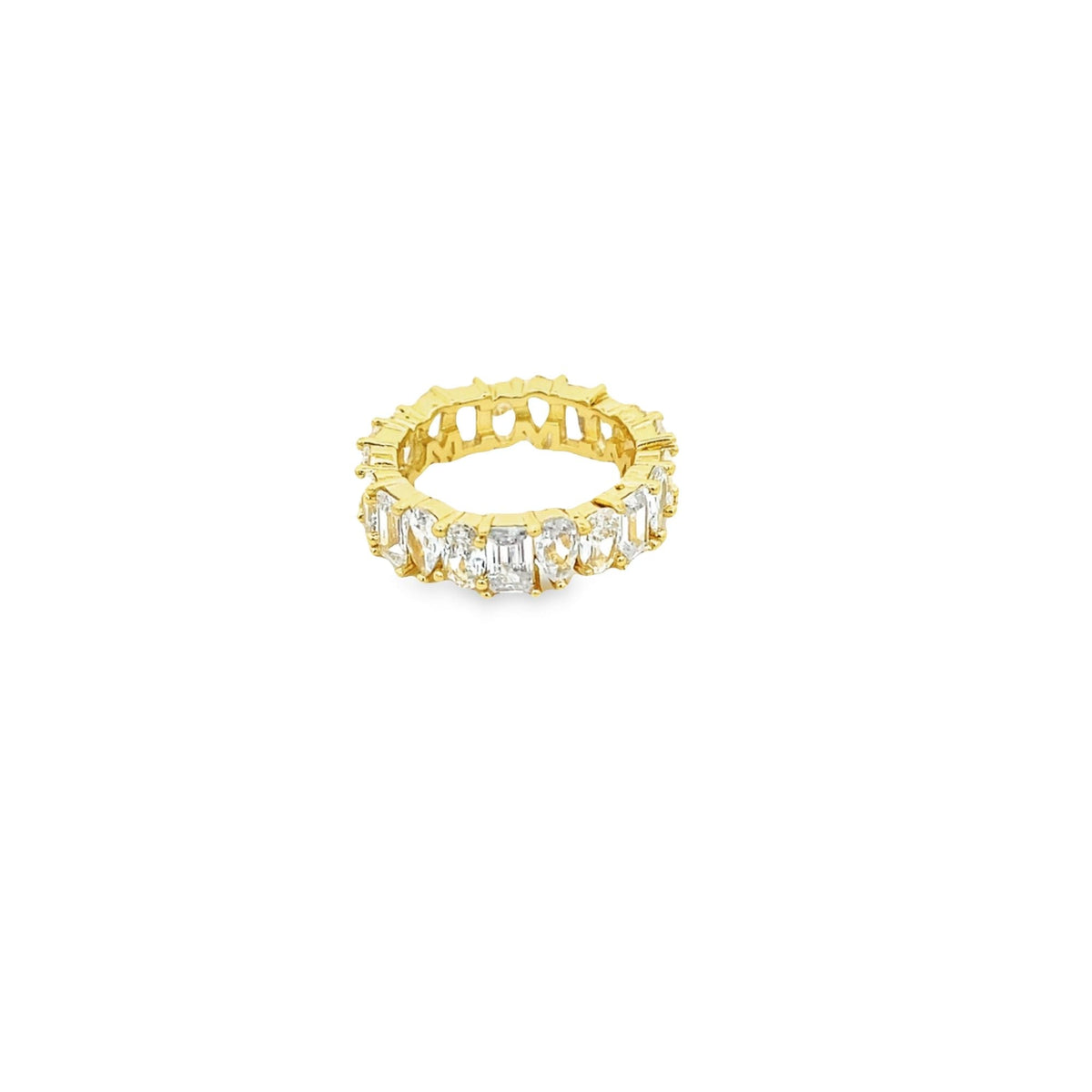 Abstract Cubic Zirconia Ring