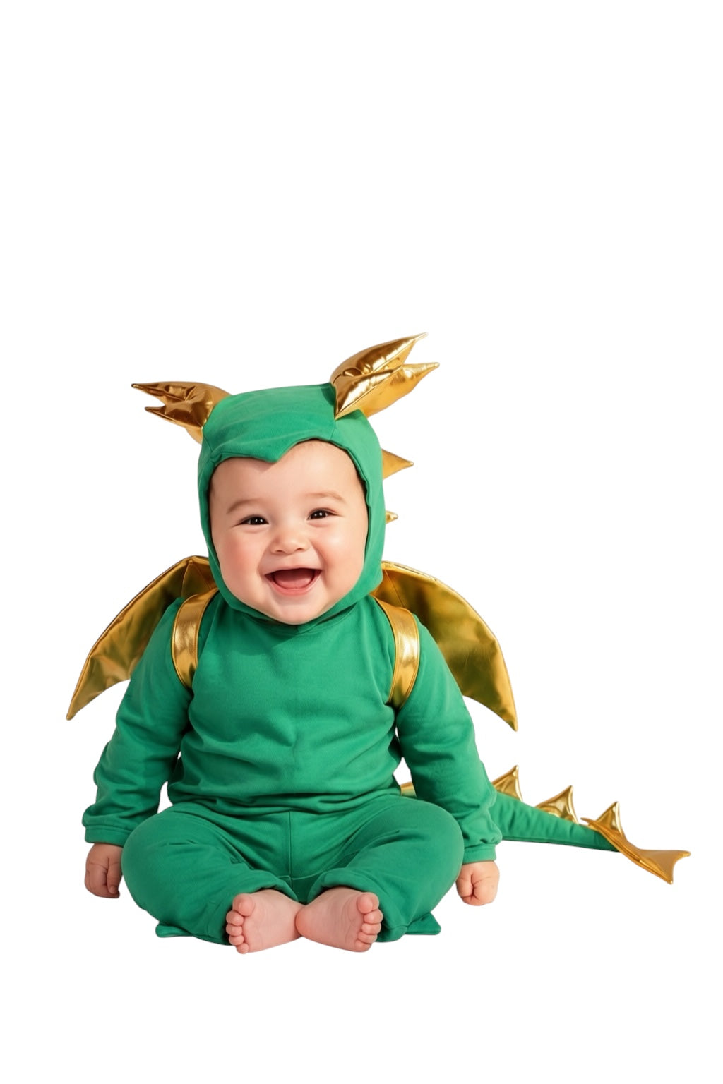 Emerald Green Dragon Kids Costume
