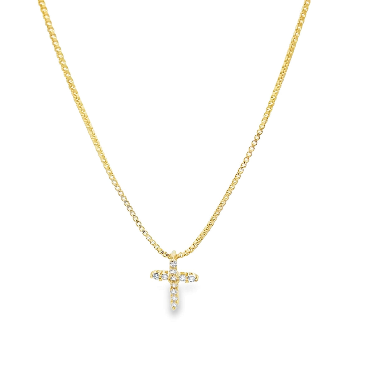 Cubic Zirconia Cross Necklace