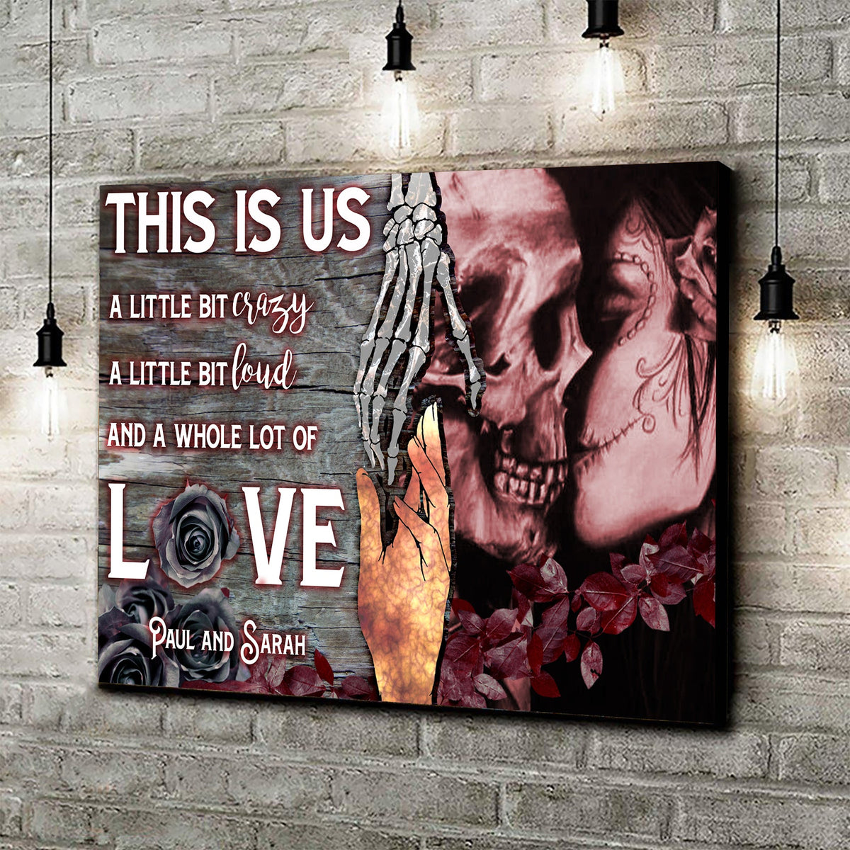 Personalized Gothic Couple Sign