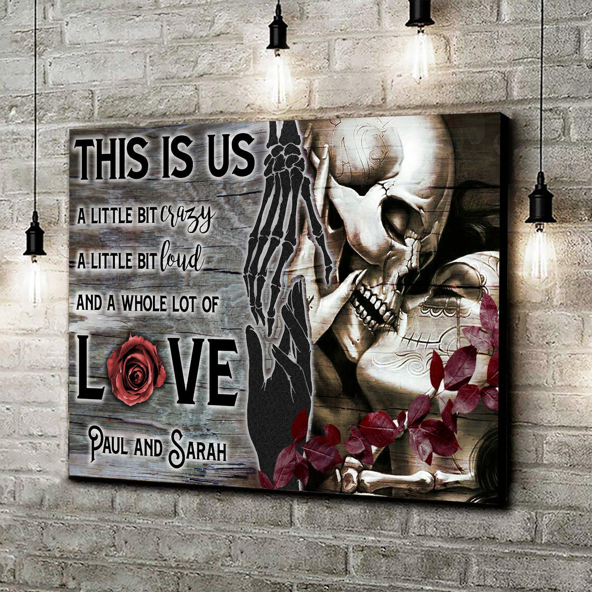 Personalized Gothic Couple Sign