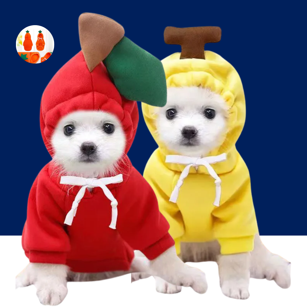 Fruit-Themed Pet Hoodie for Dogs and Cats