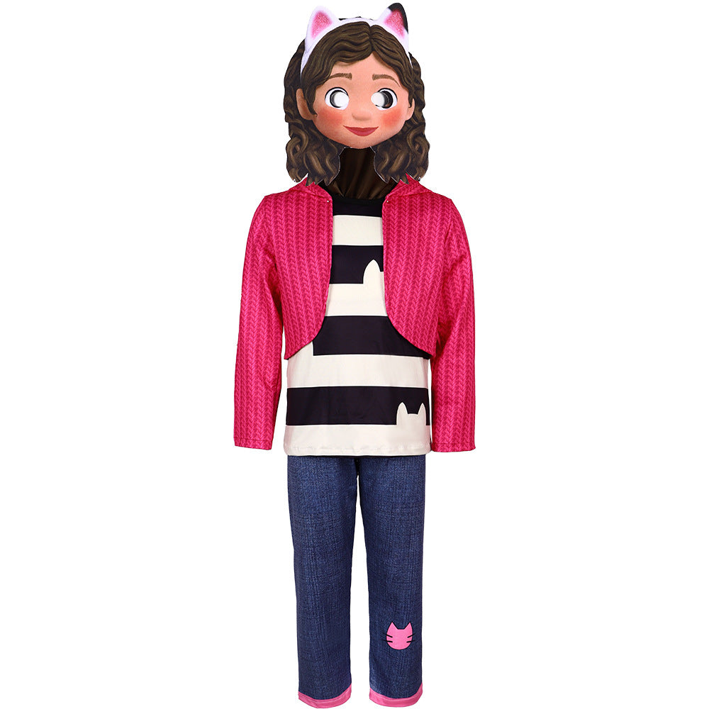 Gabby's Dollhouse Cosplay Jumpsuit Costume Halloween Performance Outfit