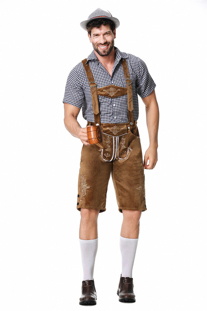 Bavarian Traditional Adult Men's Beer Festival Costume Party Outfit
