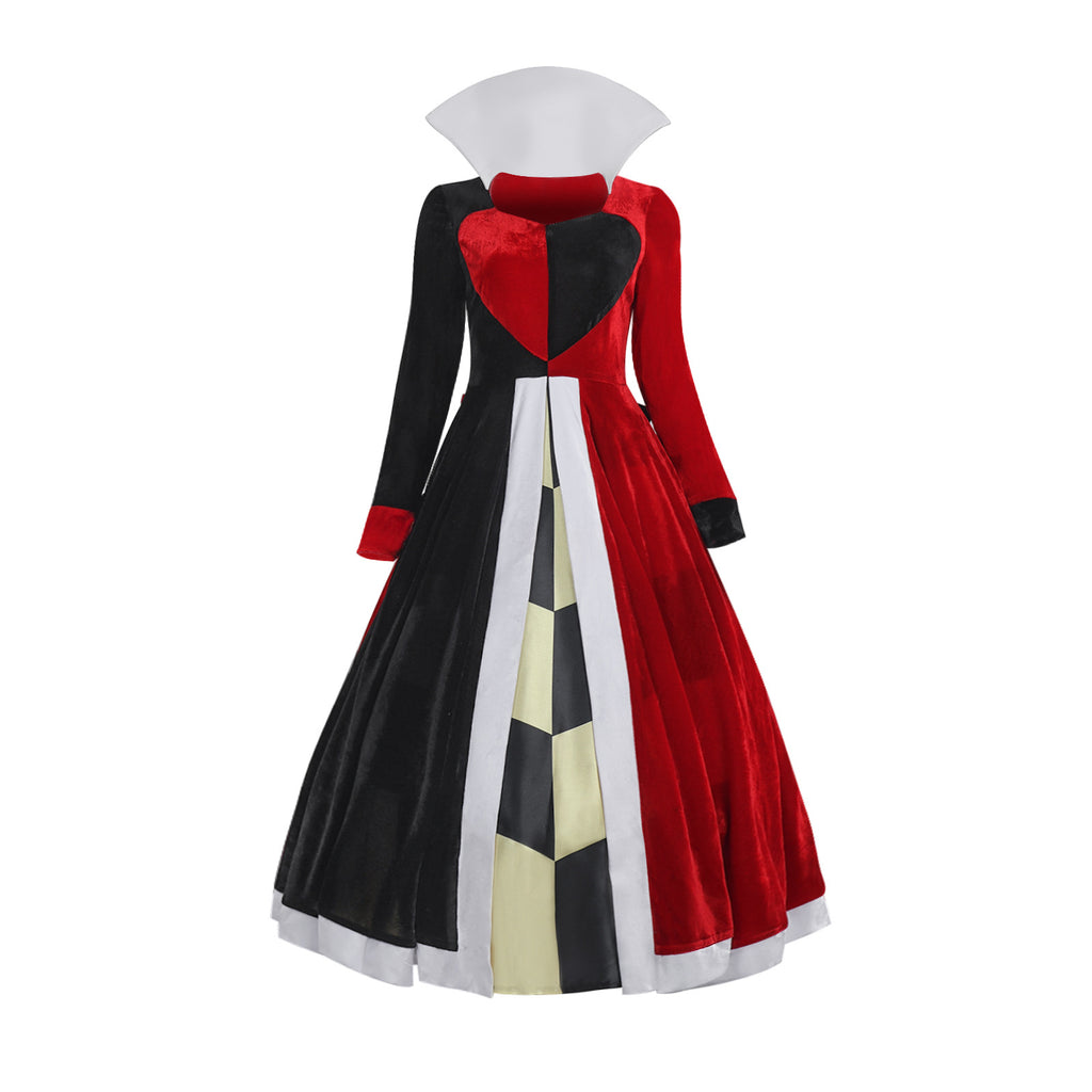 Alice in Wonderland Queen of Hearts Cosplay Costume Halloween Queen of Hearts