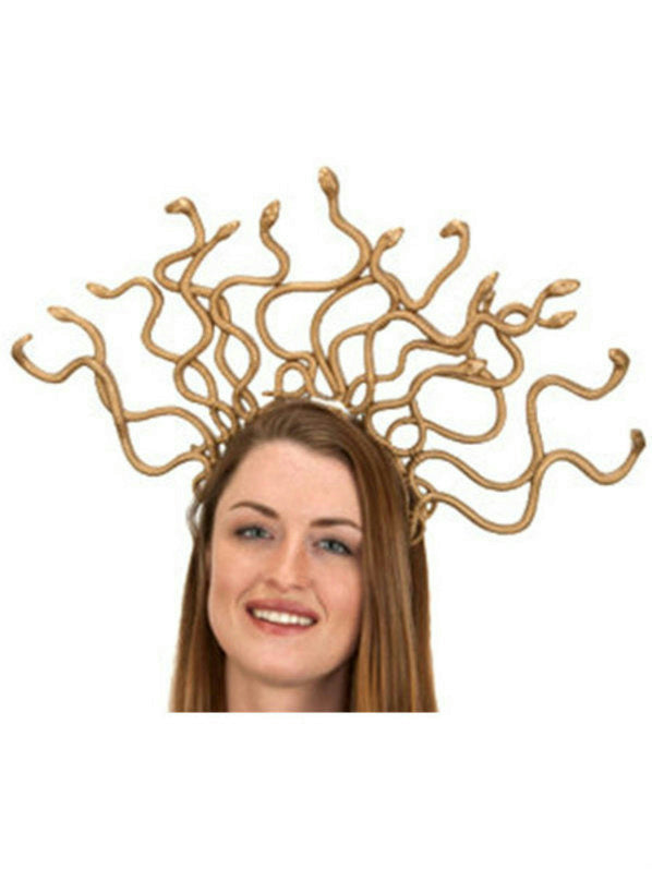 Gold Medusa Snake Headband