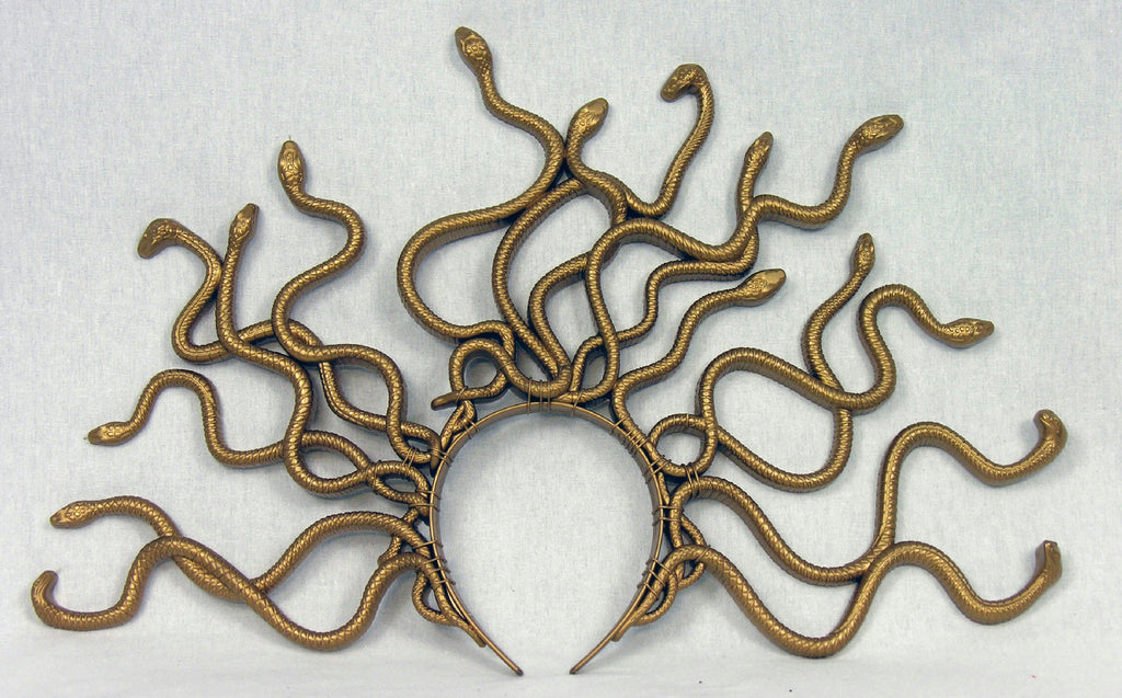 Gold Medusa Snake Headband
