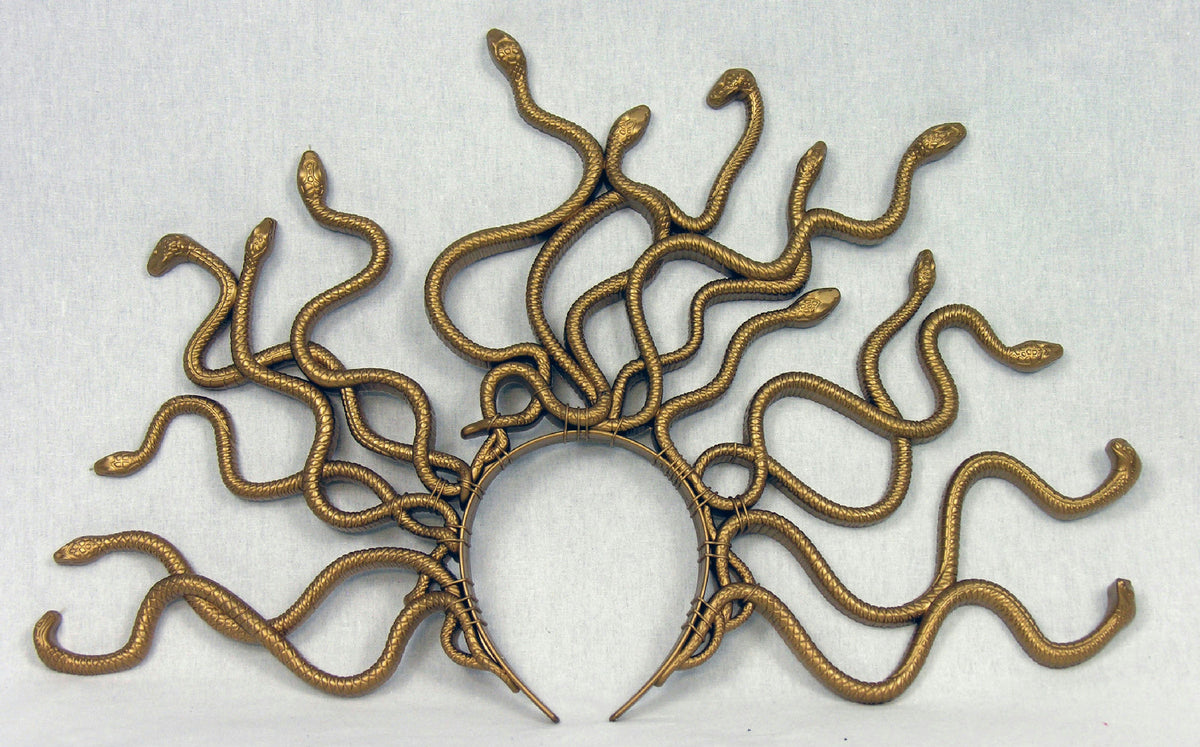 Gold Medusa Snake Headband