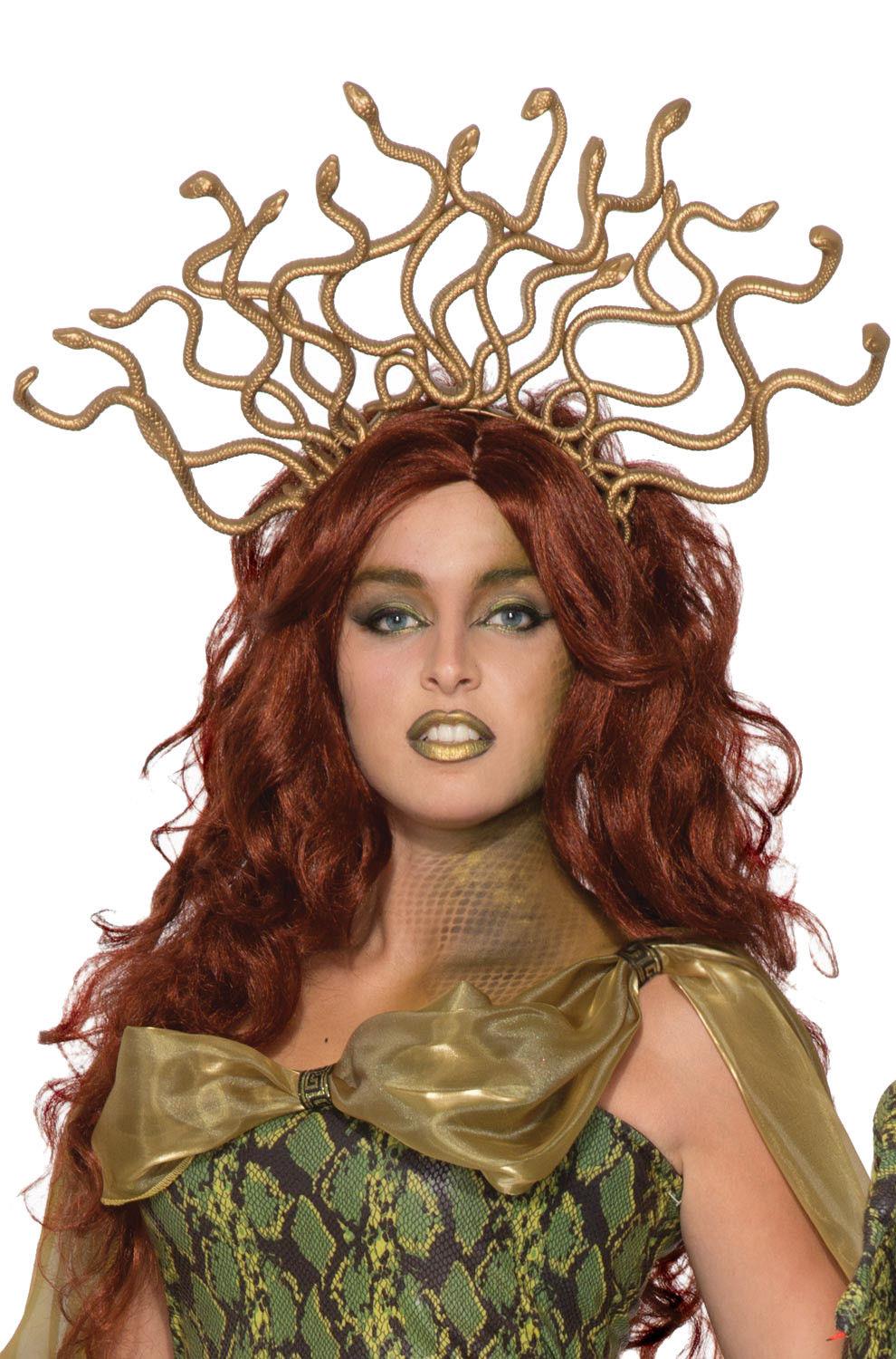 Gold Medusa Snake Headband