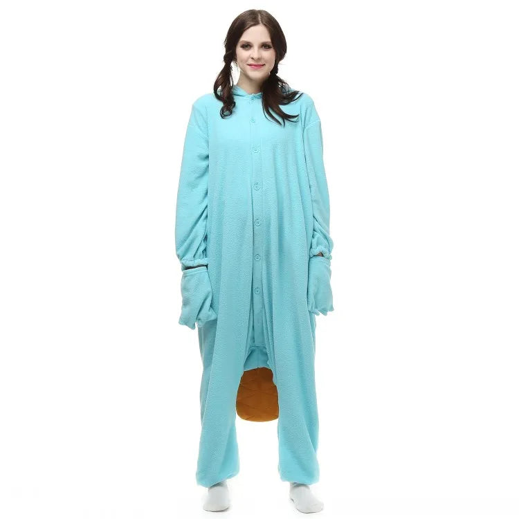 Unisex Perry the Platypus Costumes Onesies Monster Cosplay Pajamas Adult Pyjamas Animal Sleepwear Jumpsuit