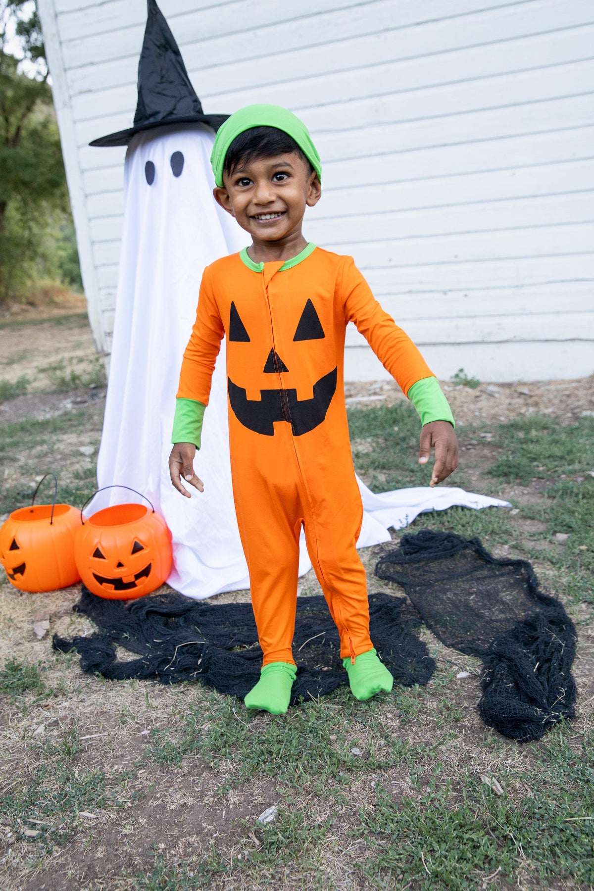 Pumpkin Patch + Hat Costume Set