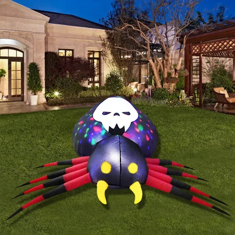 Inflatable Skull Spider