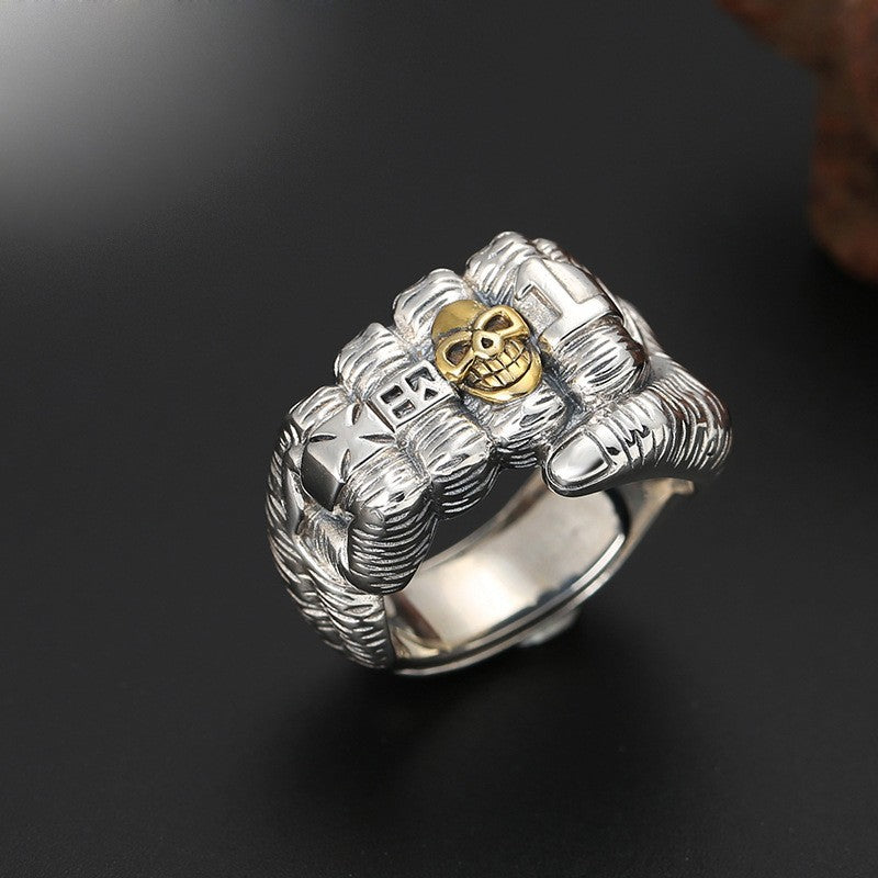 Gothic Punk Skull Ring