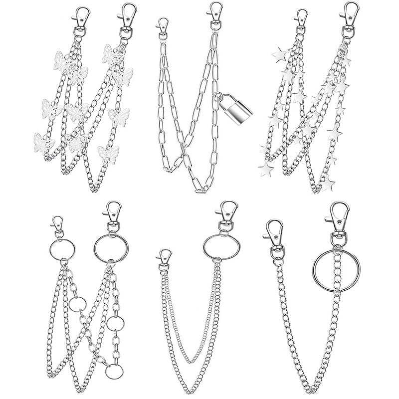 Layered Punk Chain Belt & Keychain