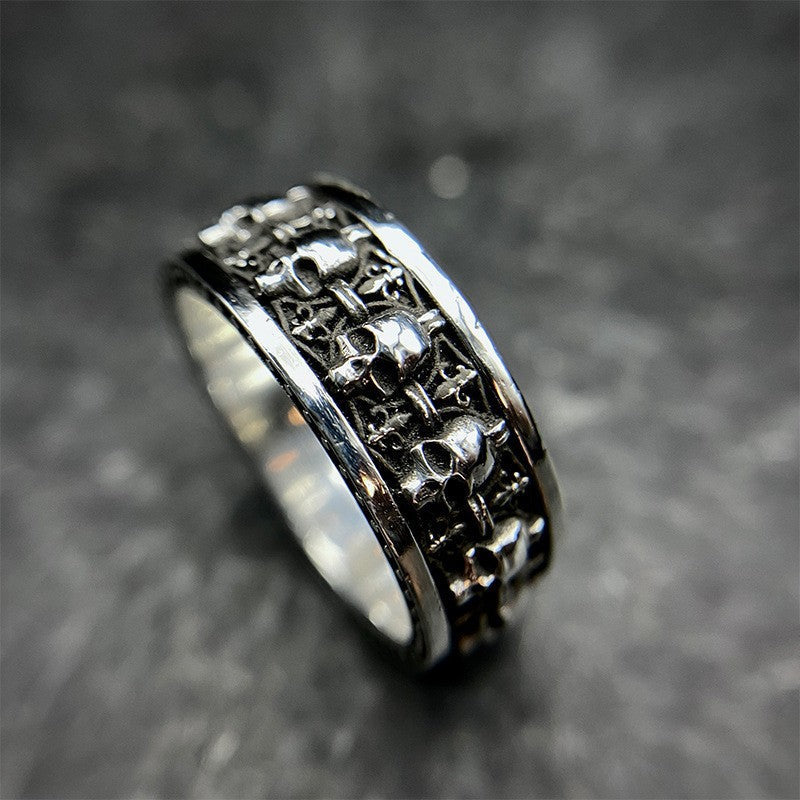 Gothic Punk Skull Ring