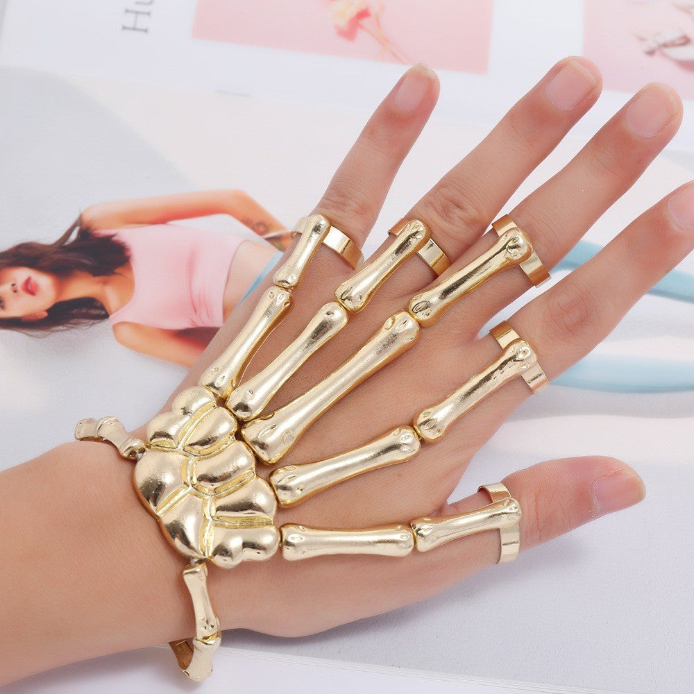 Ghost-Hand Skull Punk Bracelet