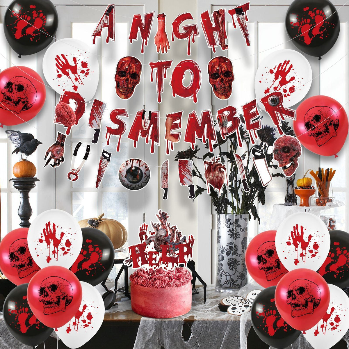 Halloween horror-themed Party Decor Set