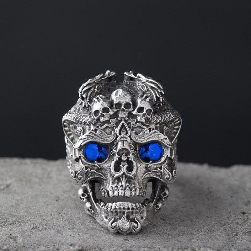 Gothic Punk Skull Ring