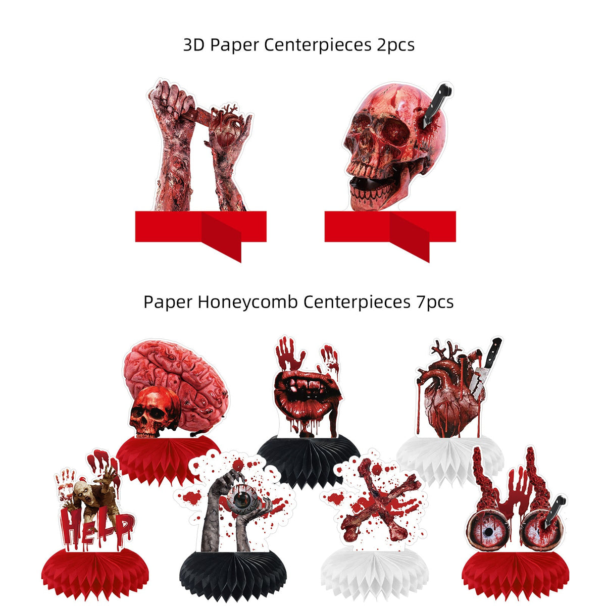 Halloween horror-themed Party Decor Set