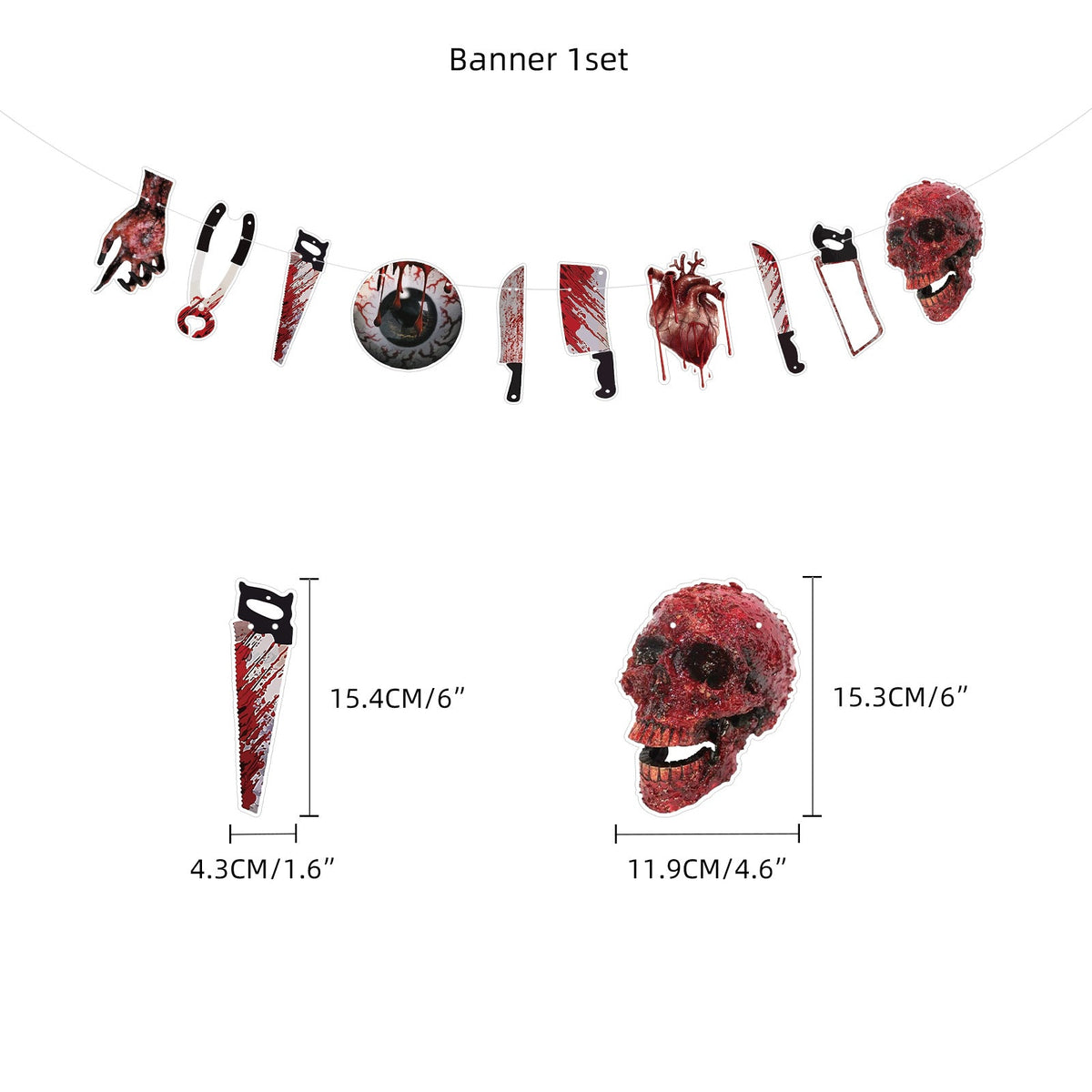Halloween horror-themed Party Decor Set