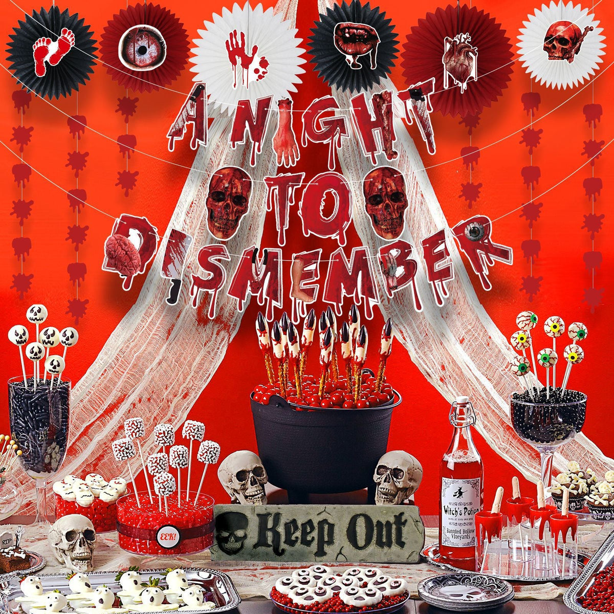 Halloween horror-themed Party Decor Set