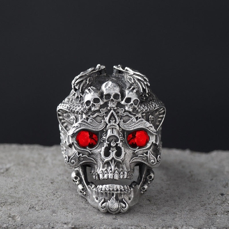 Gothic Punk Skull Ring