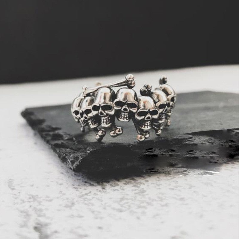 Gothic Punk Skull Ring