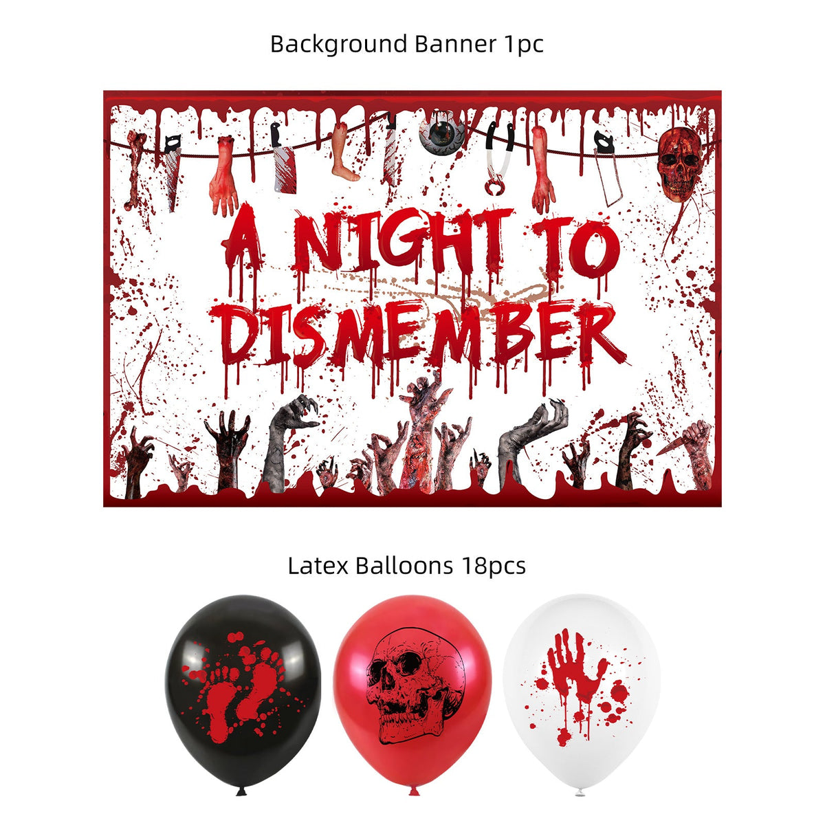 Halloween horror-themed Party Decor Set