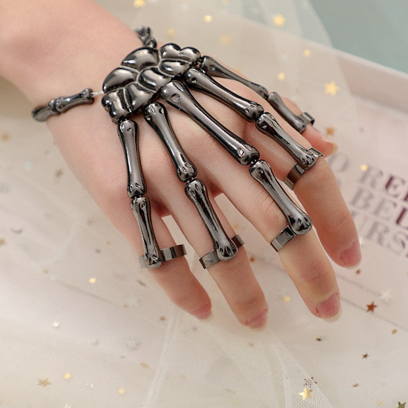 Ghost-Hand Skull Punk Bracelet