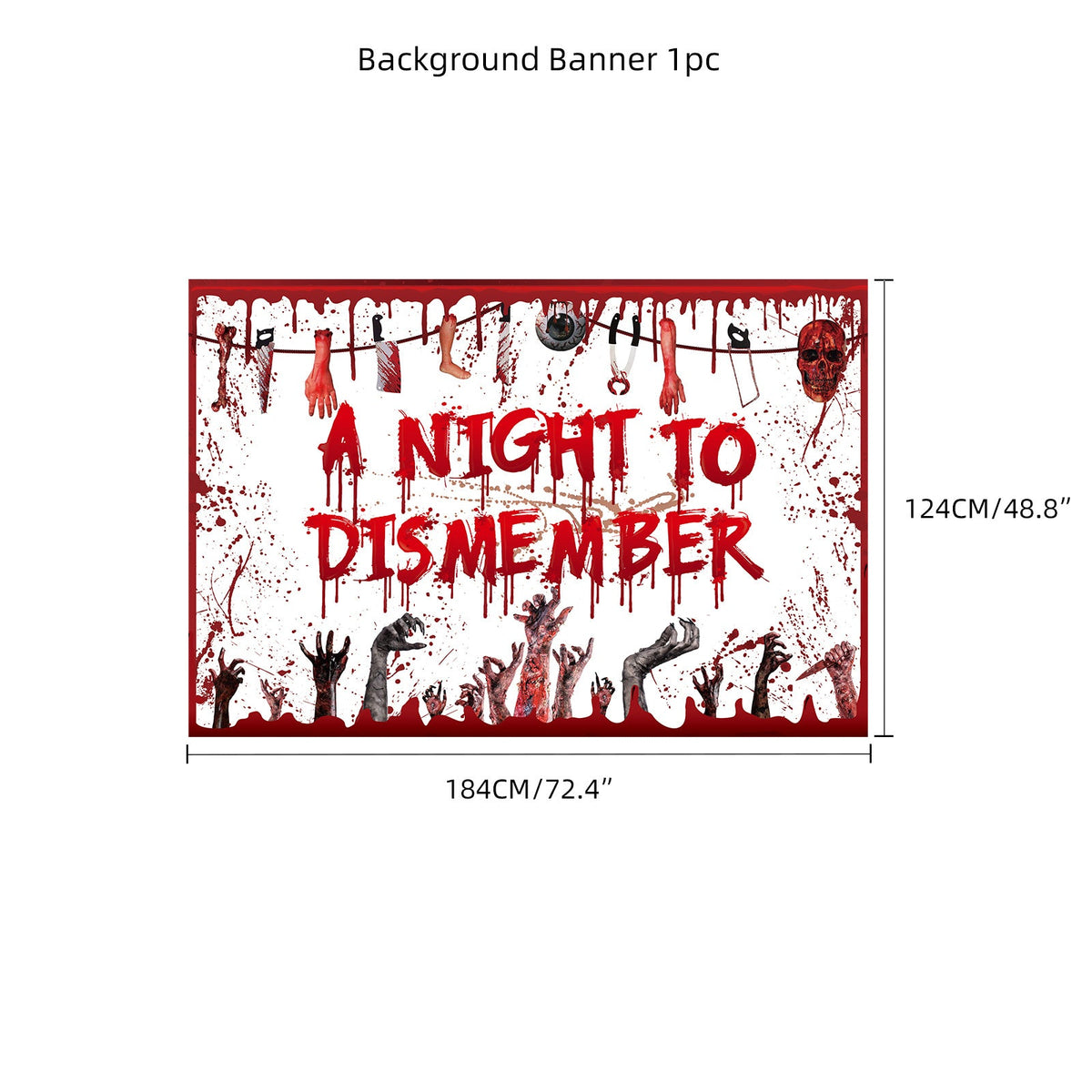 Halloween horror-themed Party Decor Set