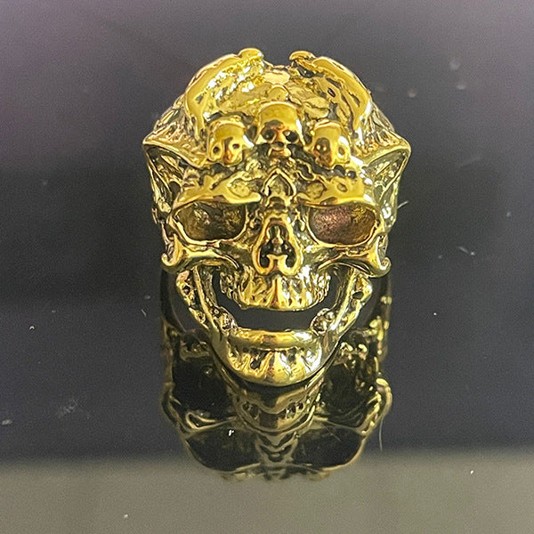 Gothic Punk Skull Ring