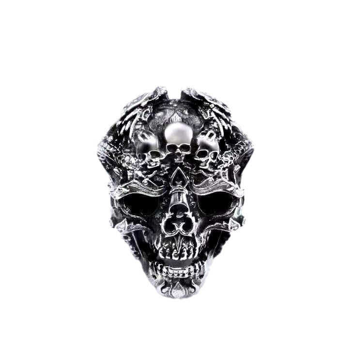 Gothic Punk Skull Ring